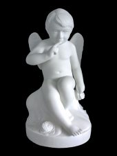 Angel and baby statues